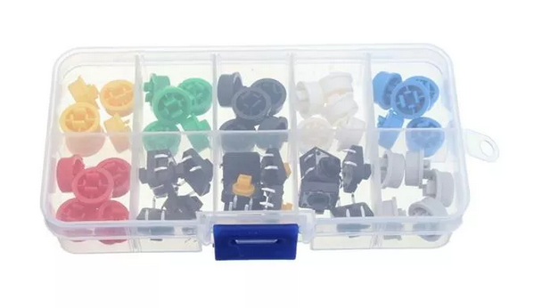 Tactile Push Button Switch Momentary Tact & Cap Assorted Kit